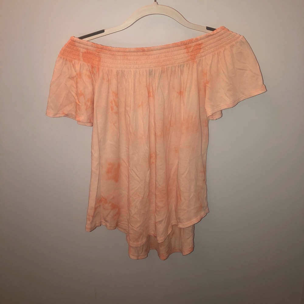 Off the Shoulder Tie Dye Shirt